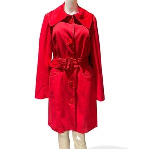 Tribal  Red trench coat